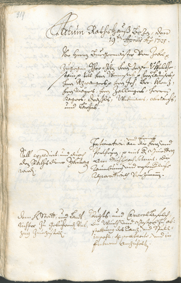 Archivio Storico della Città di Bolzano - BOhisto protocollo consiliare 1723/26 