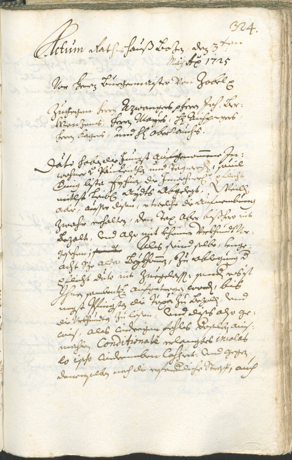 Archivio Storico della Città di Bolzano - BOhisto protocollo consiliare 1723/26 