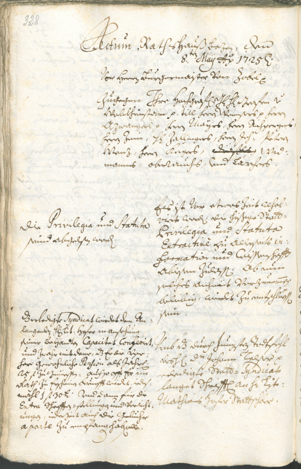 Archivio Storico della Città di Bolzano - BOhisto protocollo consiliare 1723/26 