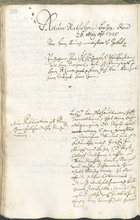 Civic Archives of Bozen-Bolzano - BOhisto Ratsprotokoll 1723/26 