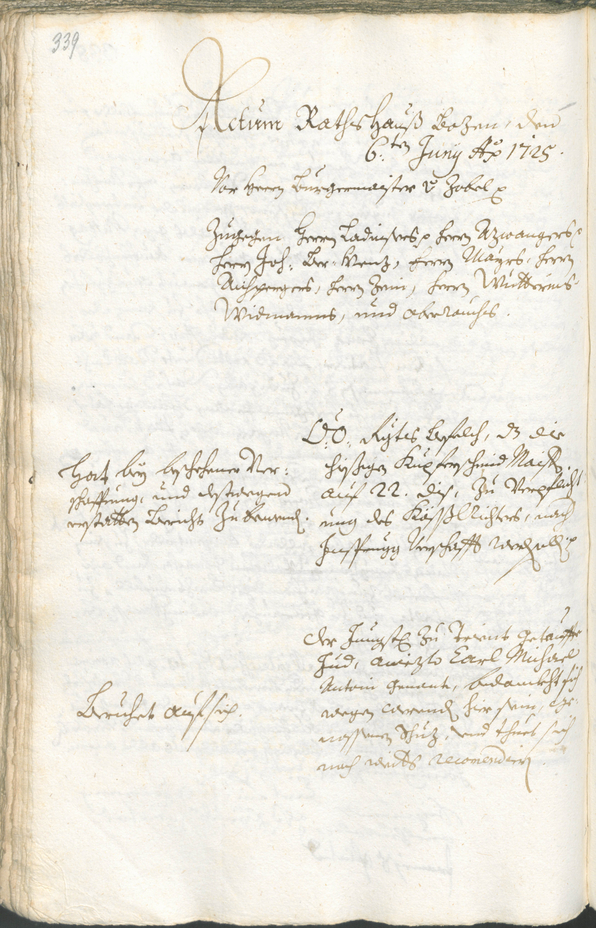 Archivio Storico della Città di Bolzano - BOhisto protocollo consiliare 1723/26 