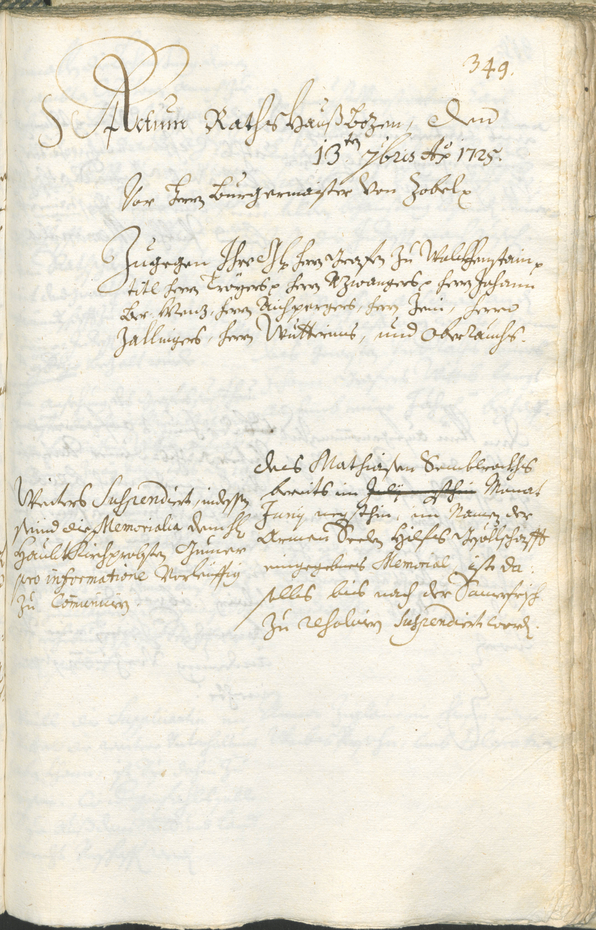 Archivio Storico della Città di Bolzano - BOhisto protocollo consiliare 1723/26 