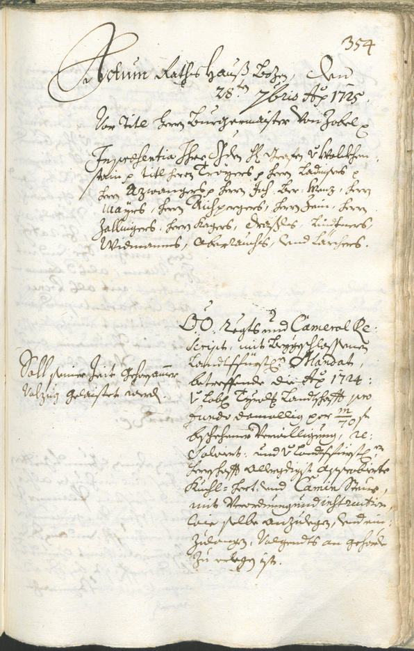 Civic Archives of Bozen-Bolzano - BOhisto Ratsprotokoll 1723/26 