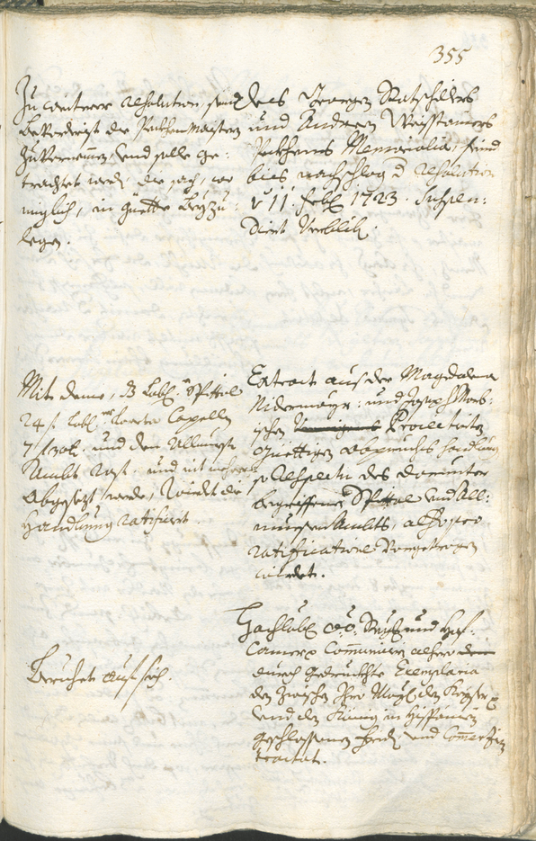 Civic Archives of Bozen-Bolzano - BOhisto Ratsprotokoll 1723/26 