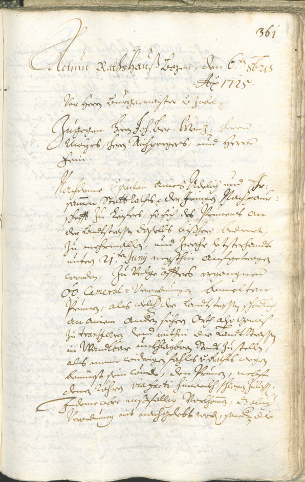 Archivio Storico della Città di Bolzano - BOhisto protocollo consiliare 1723/26 