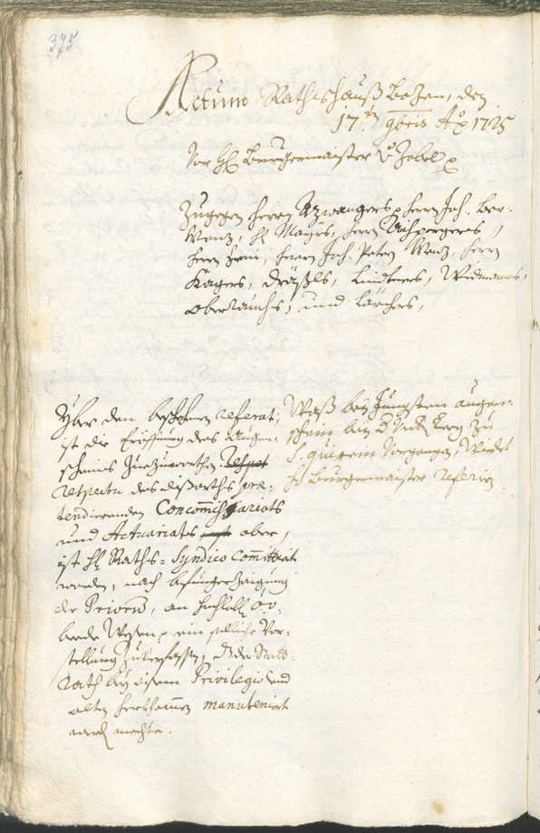 Archivio Storico della Città di Bolzano - BOhisto protocollo consiliare 1723/26 