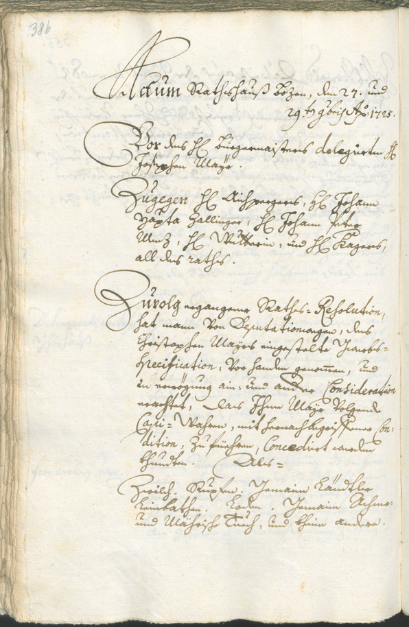 Civic Archives of Bozen-Bolzano - BOhisto Ratsprotokoll 1723/26 