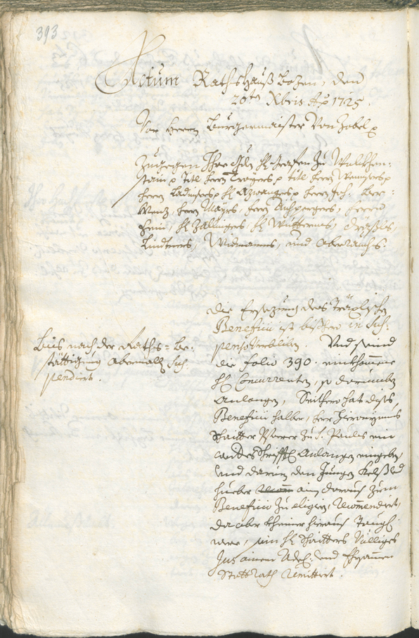 Archivio Storico della Città di Bolzano - BOhisto protocollo consiliare 1723/26 