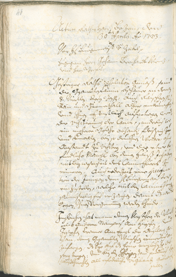 Civic Archives of Bozen-Bolzano - BOhisto Ratsprotokoll 1723/26 