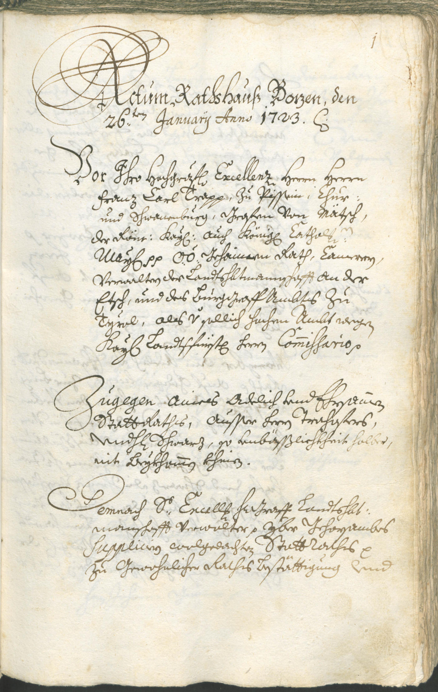 Civic Archives of Bozen-Bolzano - BOhisto Ratsprotokoll 1723/26 