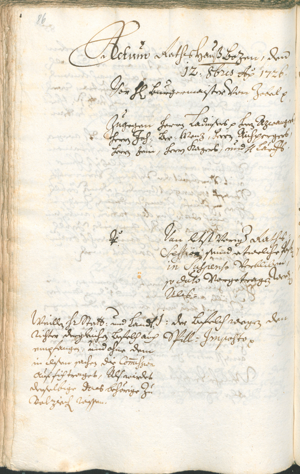 Archivio Storico della Città di Bolzano - BOhisto protocollo consiliare 1726/29 