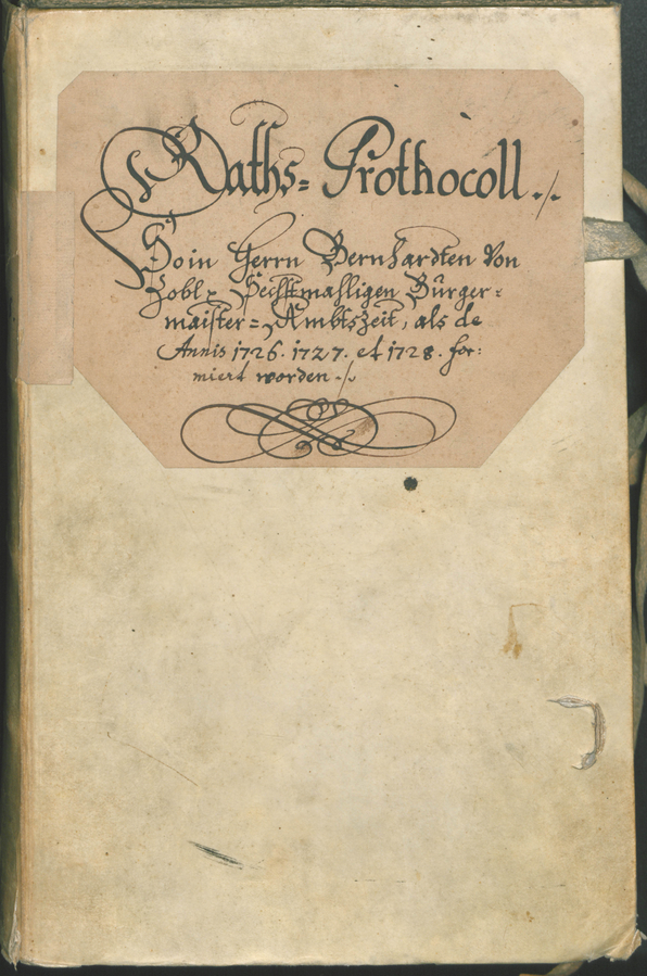 Archivio Storico della Città di Bolzano - BOhisto protocollo consiliare 1726/29 