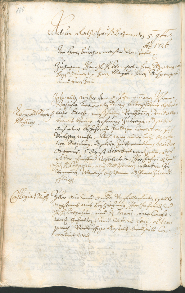 Civic Archives of Bozen-Bolzano - BOhisto Ratsprotokoll 1726/29 