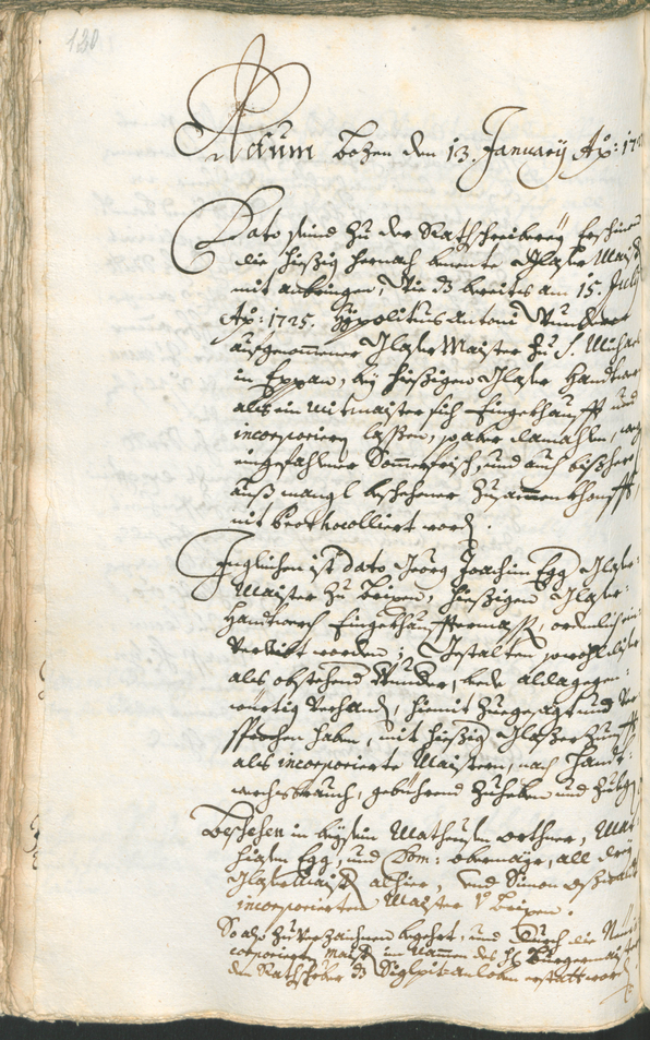 Archivio Storico della Città di Bolzano - BOhisto protocollo consiliare 1726/29 