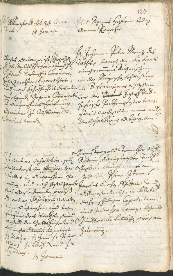 Stadtarchiv Bozen - BOhisto Ratsprotokoll 1726/29 