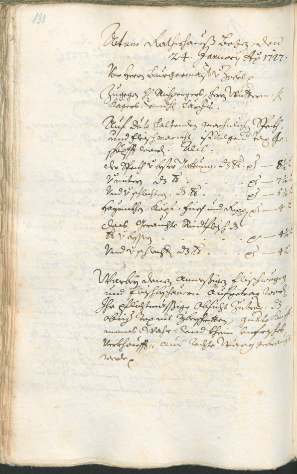 Civic Archives of Bozen-Bolzano - BOhisto Ratsprotokoll 1726/29 