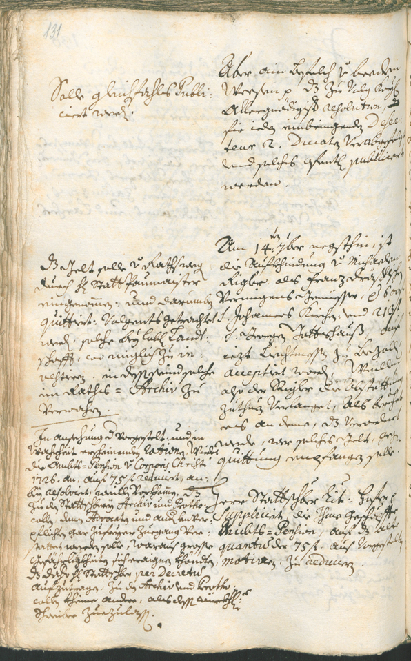 Civic Archives of Bozen-Bolzano - BOhisto Ratsprotokoll 1726/29 