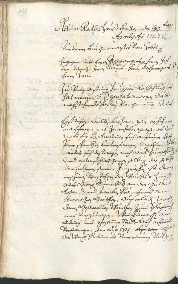 Archivio Storico della Città di Bolzano - BOhisto protocollo consiliare 1726/29 