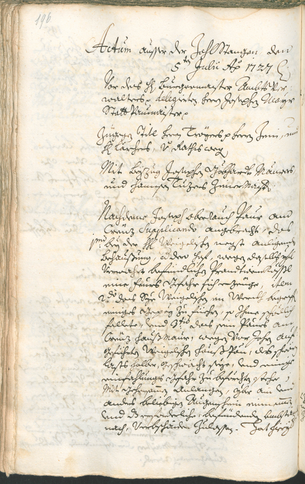 Civic Archives of Bozen-Bolzano - BOhisto Ratsprotokoll 1726/29 