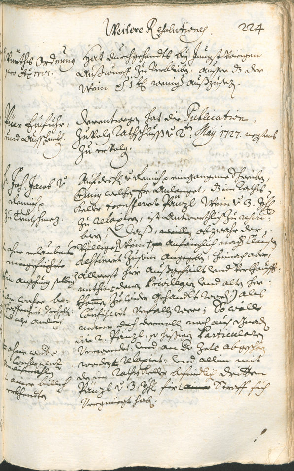 Civic Archives of Bozen-Bolzano - BOhisto Ratsprotokoll 1726/29 