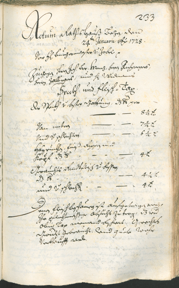 Civic Archives of Bozen-Bolzano - BOhisto Ratsprotokoll 1726/29 