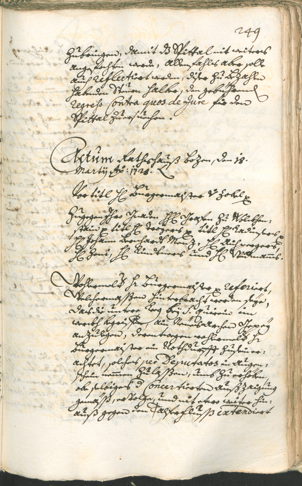 Civic Archives of Bozen-Bolzano - BOhisto Ratsprotokoll 1726/29 