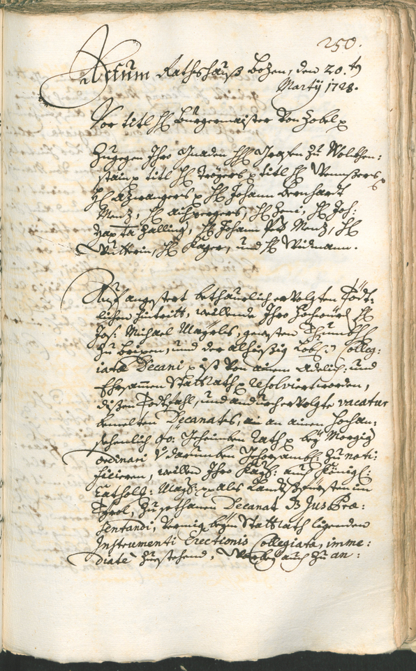 Archivio Storico della Città di Bolzano - BOhisto protocollo consiliare 1726/29 