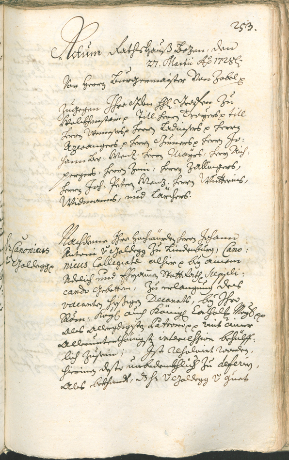 Civic Archives of Bozen-Bolzano - BOhisto Ratsprotokoll 1726/29 