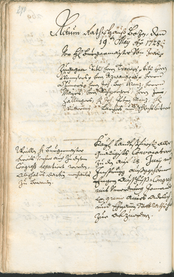 Civic Archives of Bozen-Bolzano - BOhisto Ratsprotokoll 1726/29 