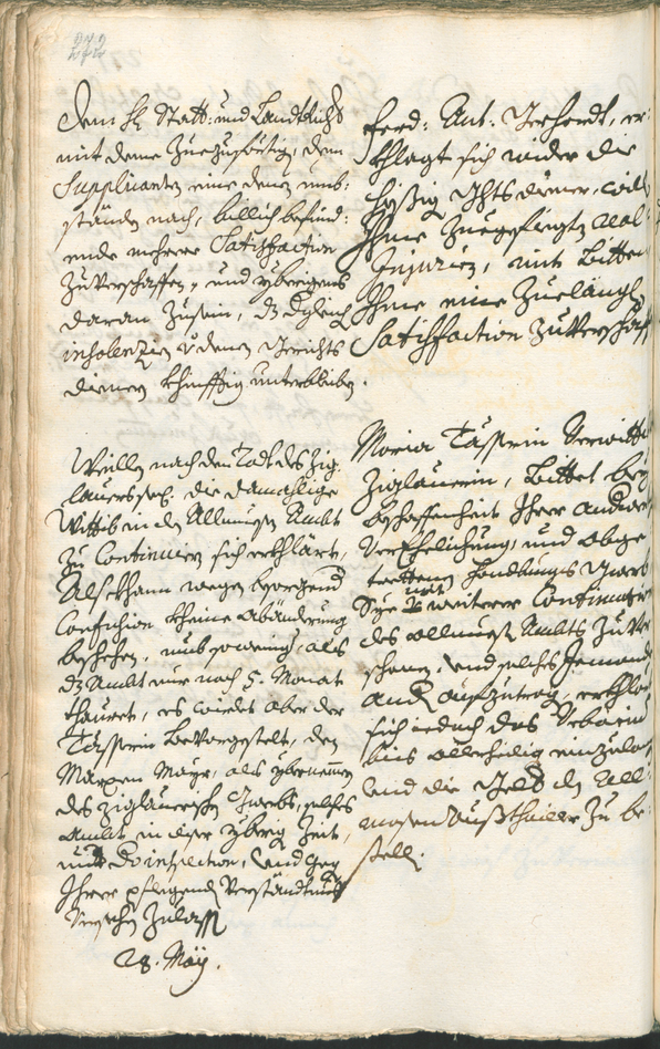 Stadtarchiv Bozen - BOhisto Ratsprotokoll 1726/29 