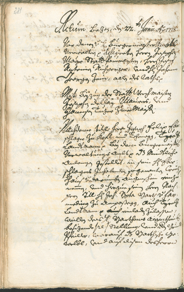 Civic Archives of Bozen-Bolzano - BOhisto Ratsprotokoll 1726/29 