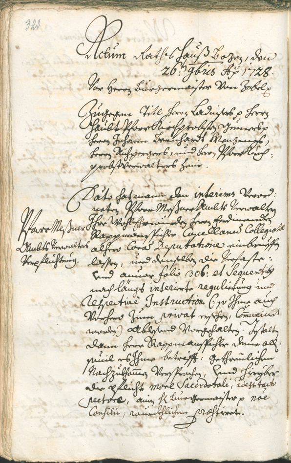 Archivio Storico della Città di Bolzano - BOhisto protocollo consiliare 1726/29 