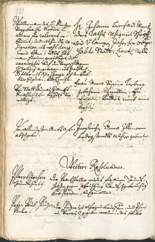 Stadtarchiv Bozen - BOhisto Ratsprotokoll 1726/29 