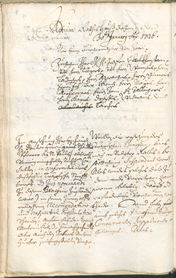 Archivio Storico della Città di Bolzano - BOhisto protocollo consiliare 1726/29 