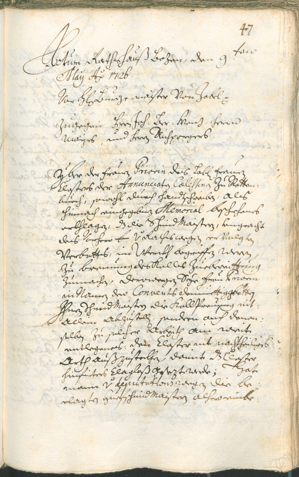 Civic Archives of Bozen-Bolzano - BOhisto Ratsprotokoll 1726/29 