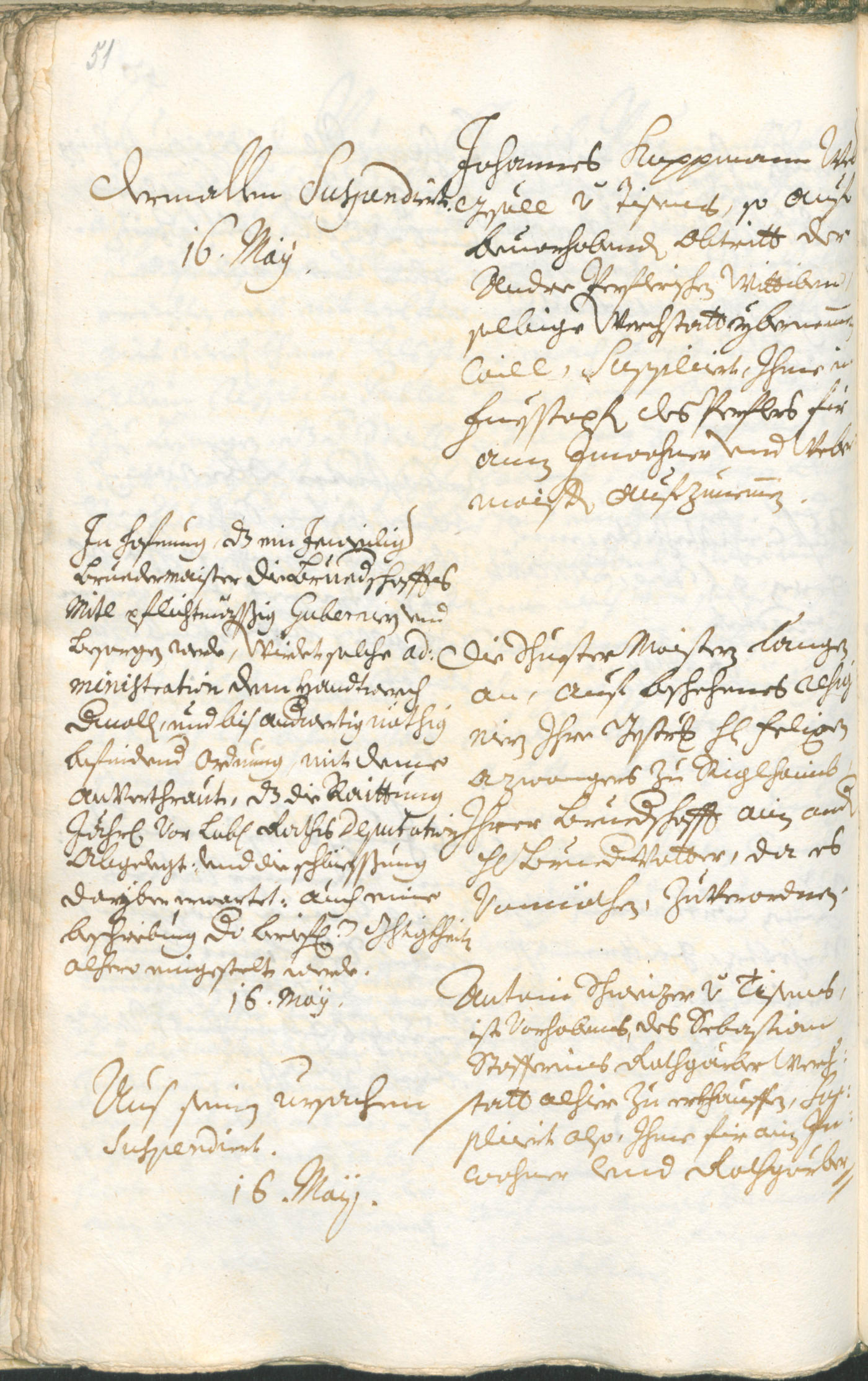 Stadtarchiv Bozen - BOhisto Ratsprotokoll 1726/29 