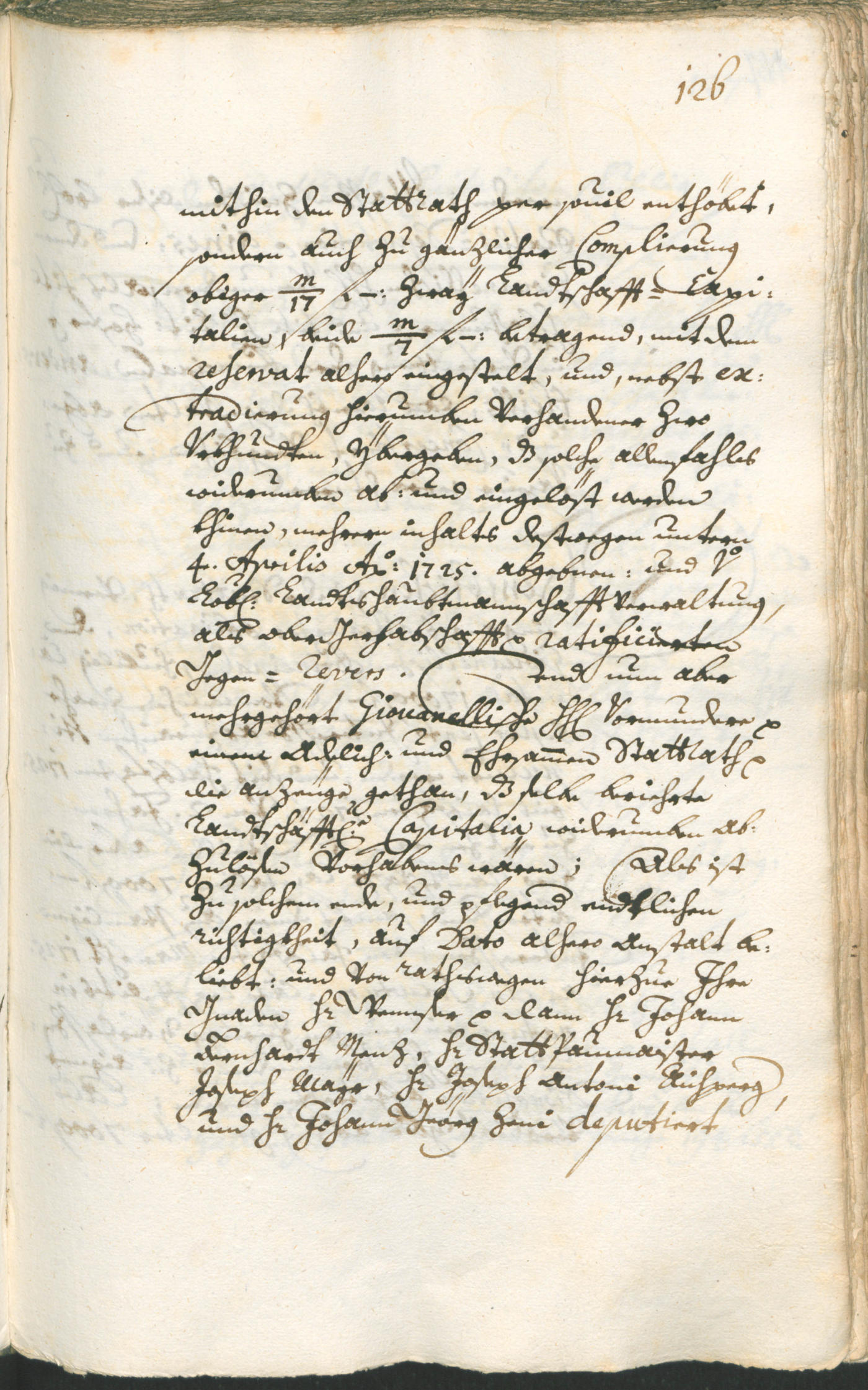 Stadtarchiv Bozen - BOhisto Ratsprotokoll 1726/29 
