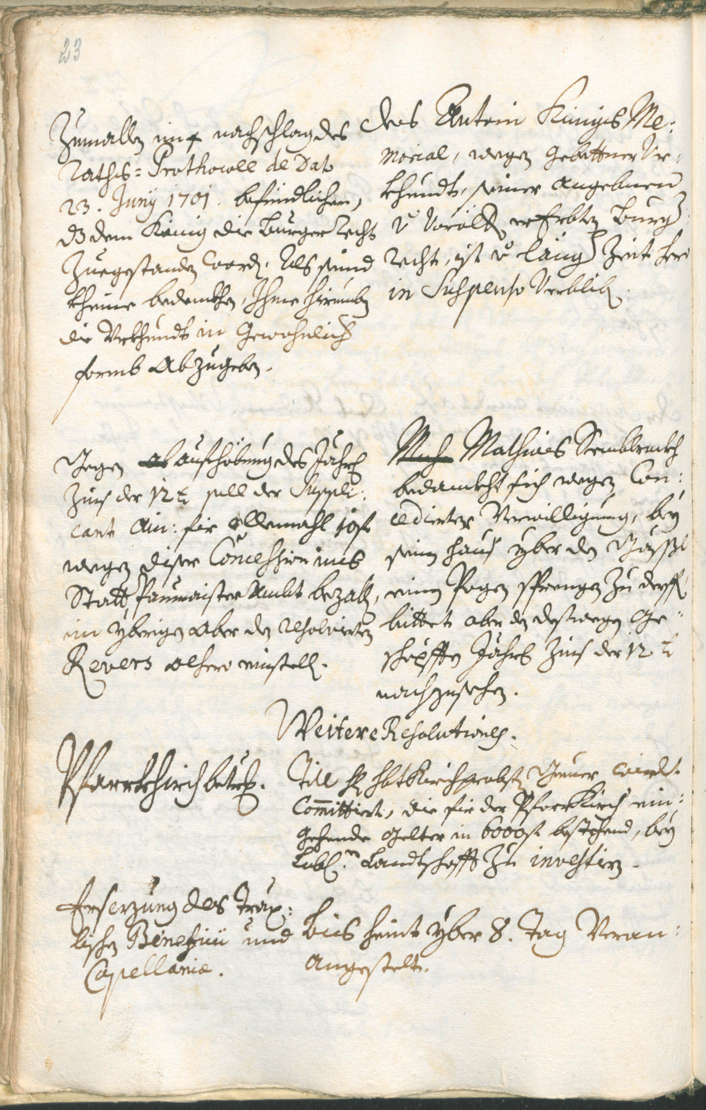 Stadtarchiv Bozen - BOhisto Ratsprotokoll 1726/29 