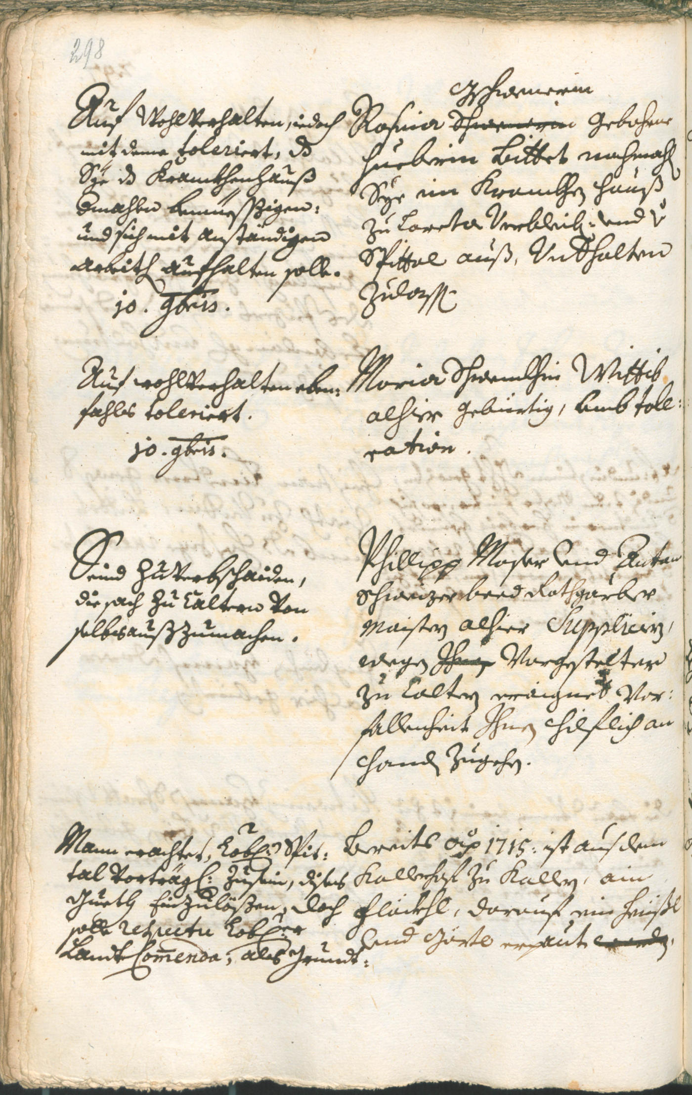 Civic Archives of Bozen-Bolzano - BOhisto Ratsprotokoll 1726/29 