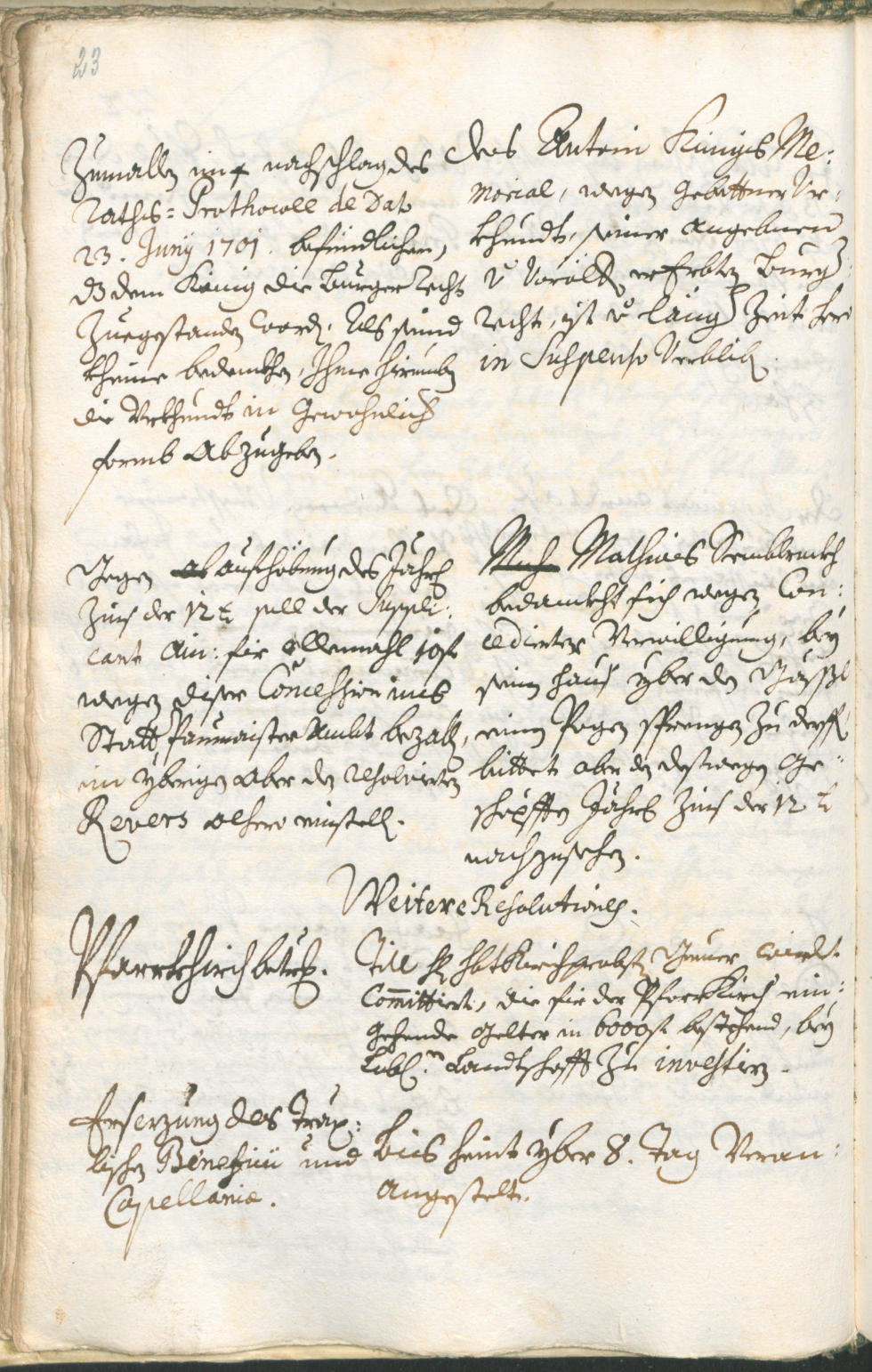 Stadtarchiv Bozen - BOhisto Ratsprotokoll 1726/29 