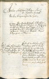 Stadtarchiv Bozen - BOhisto Ratsprotokoll 1726/29 - 