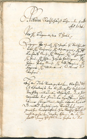Stadtarchiv Bozen - BOhisto Ratsprotokoll 1726/29 - 