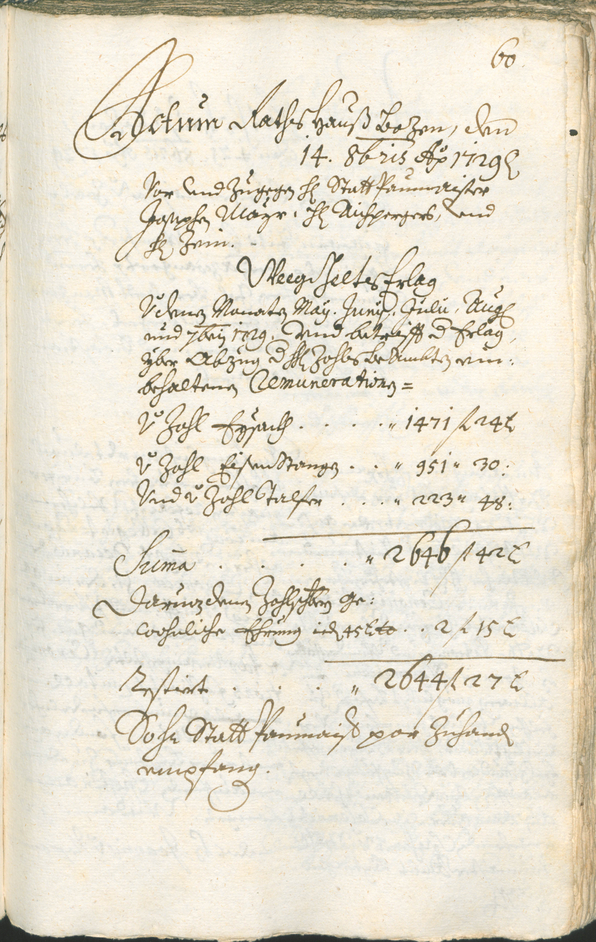 Archivio Storico della Città di Bolzano - BOhisto protocollo consiliare 1729/32 