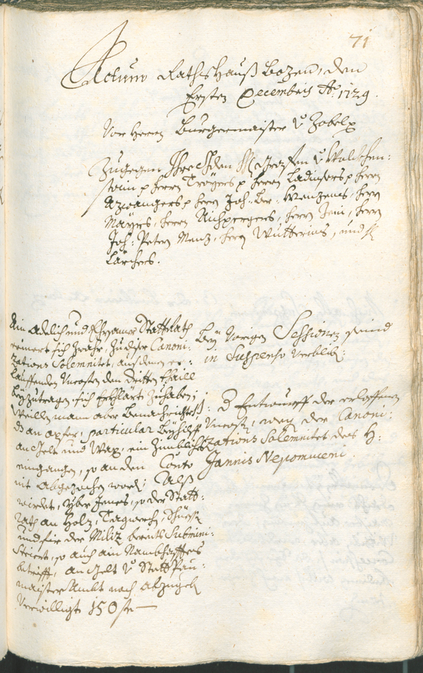 Stadtarchiv Bozen - BOhisto Ratsprotokoll 1729/32 