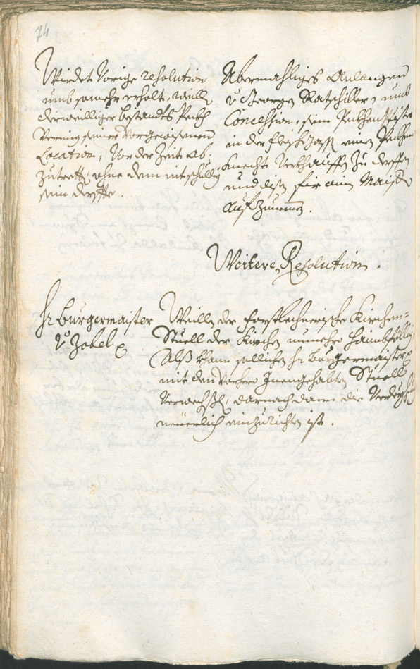 Stadtarchiv Bozen - BOhisto Ratsprotokoll 1729/32 