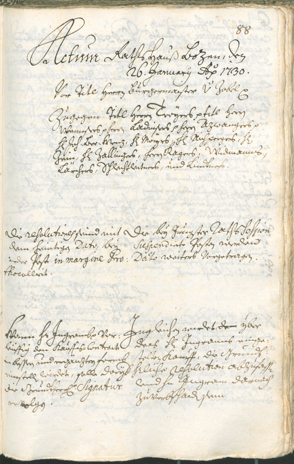 Archivio Storico della Città di Bolzano - BOhisto protocollo consiliare 1729/32 