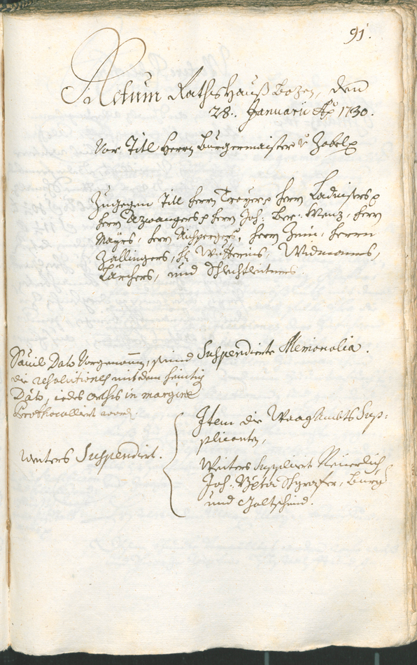 Civic Archives of Bozen-Bolzano - BOhisto Ratsprotokoll 1729/32 