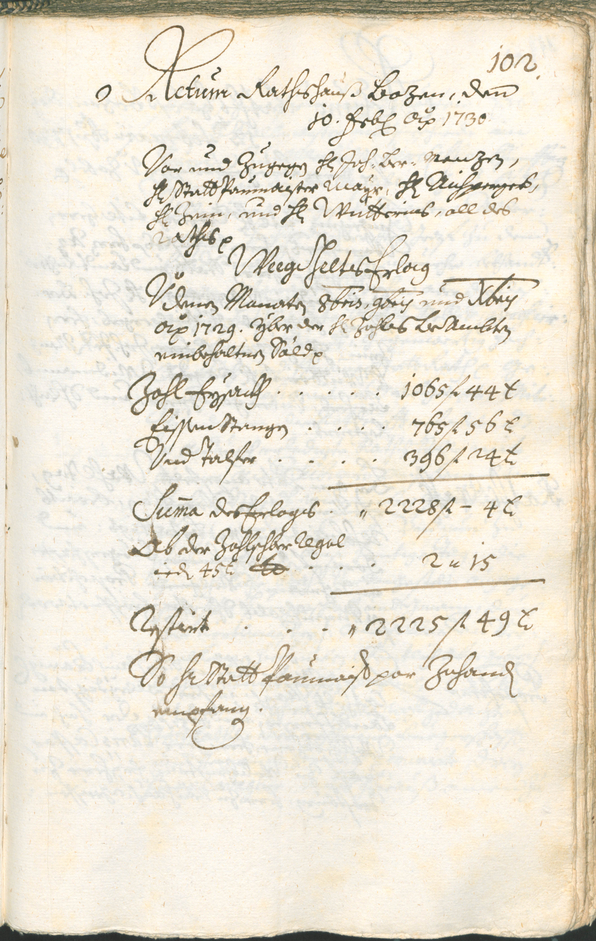 Civic Archives of Bozen-Bolzano - BOhisto Ratsprotokoll 1729/32 