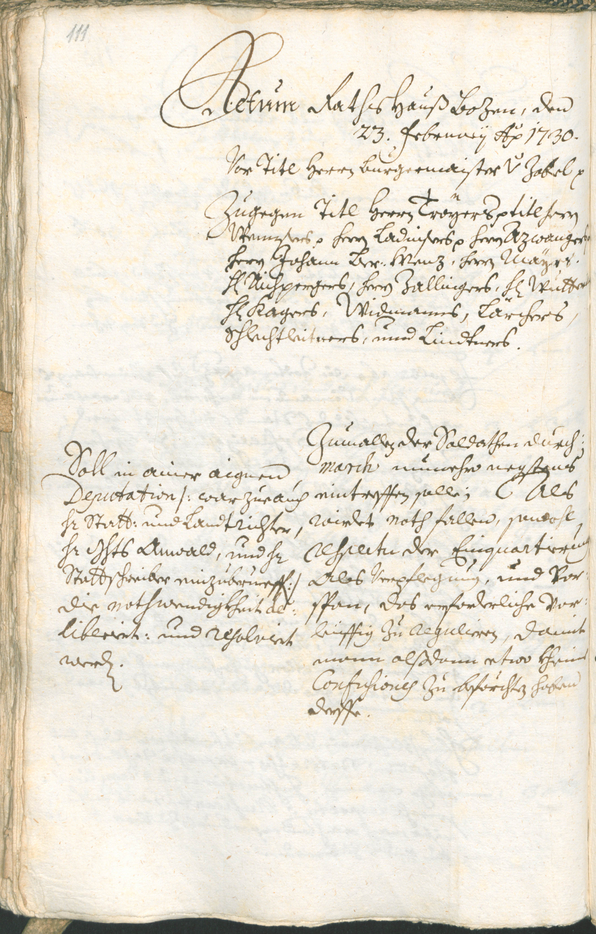 Archivio Storico della Città di Bolzano - BOhisto protocollo consiliare 1729/32 