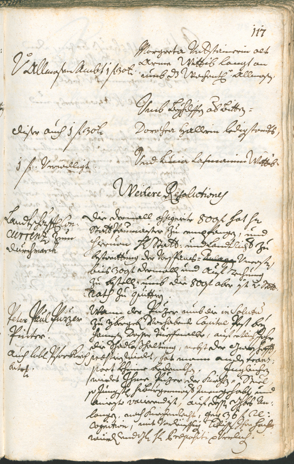 Stadtarchiv Bozen - BOhisto Ratsprotokoll 1729/32 